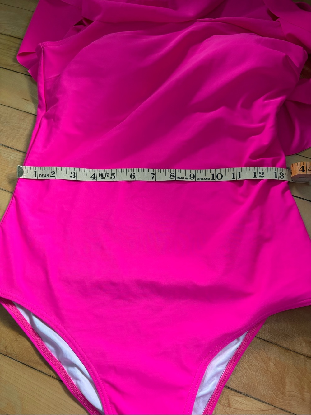Hot Pink Ruffle One-Piece Swimsuit - Picture 5 of 5